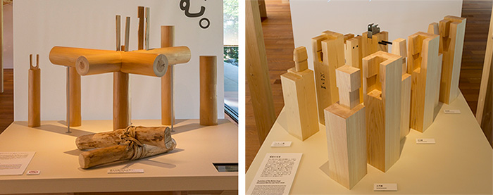 左(Left):将圆木捆绑起来的圆木(History of Wood Construction)<br>右(Right):(Evolution of the gooseneck mortise and tenon)