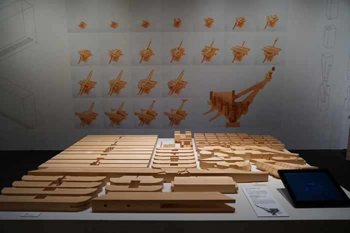 圆觉寺舍利殿组装物原尺寸模型(Engakuji-Temple Shariden Interlocking Bracket Complex Full Scale Model)